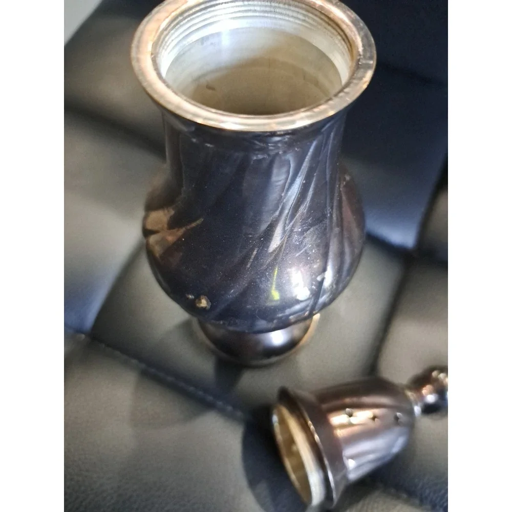 Vintage Silver Sugar Caster Made in India 8